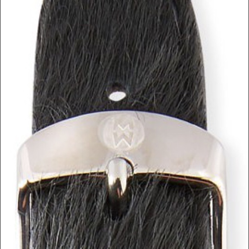 New Michele Metallic Purple Calf Hair Fur Watch Band - 20mm